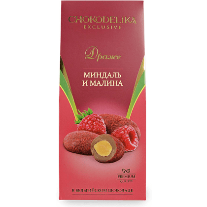 Драже "Миндаль и малина", 100 гр., в коробке