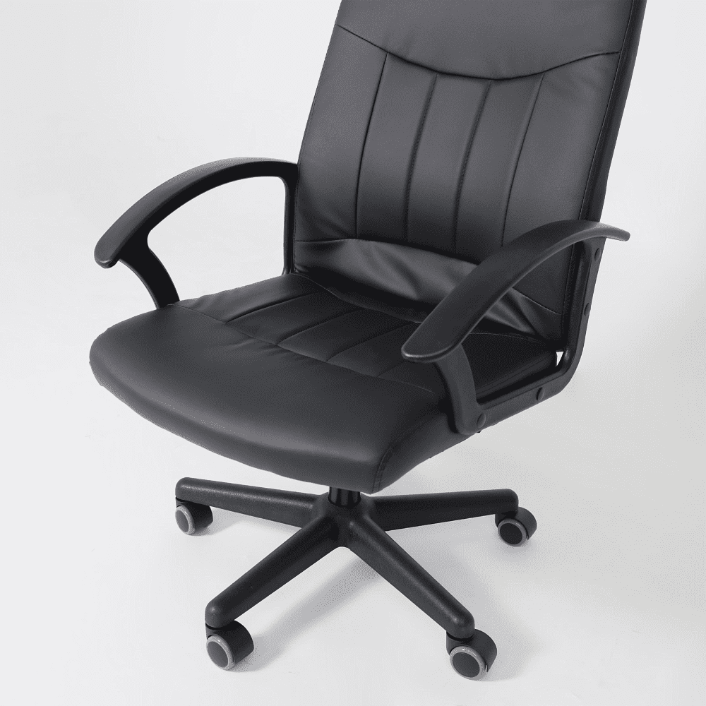 Компьютерное кресло "POLO", экокожа, пластик, черный - 9