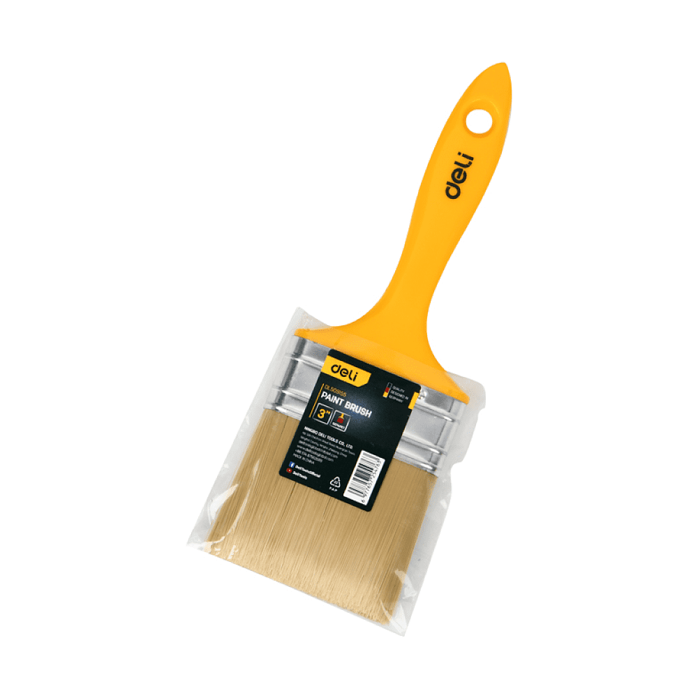 Кисть малярная Deli YS EDL509155, плоская 3"-75 мм, смешанная щетина