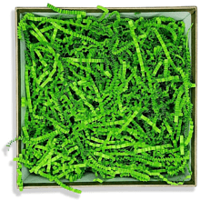 Наполнитель бумажный, гофрированный, 3 мм, 50 г, зеленый