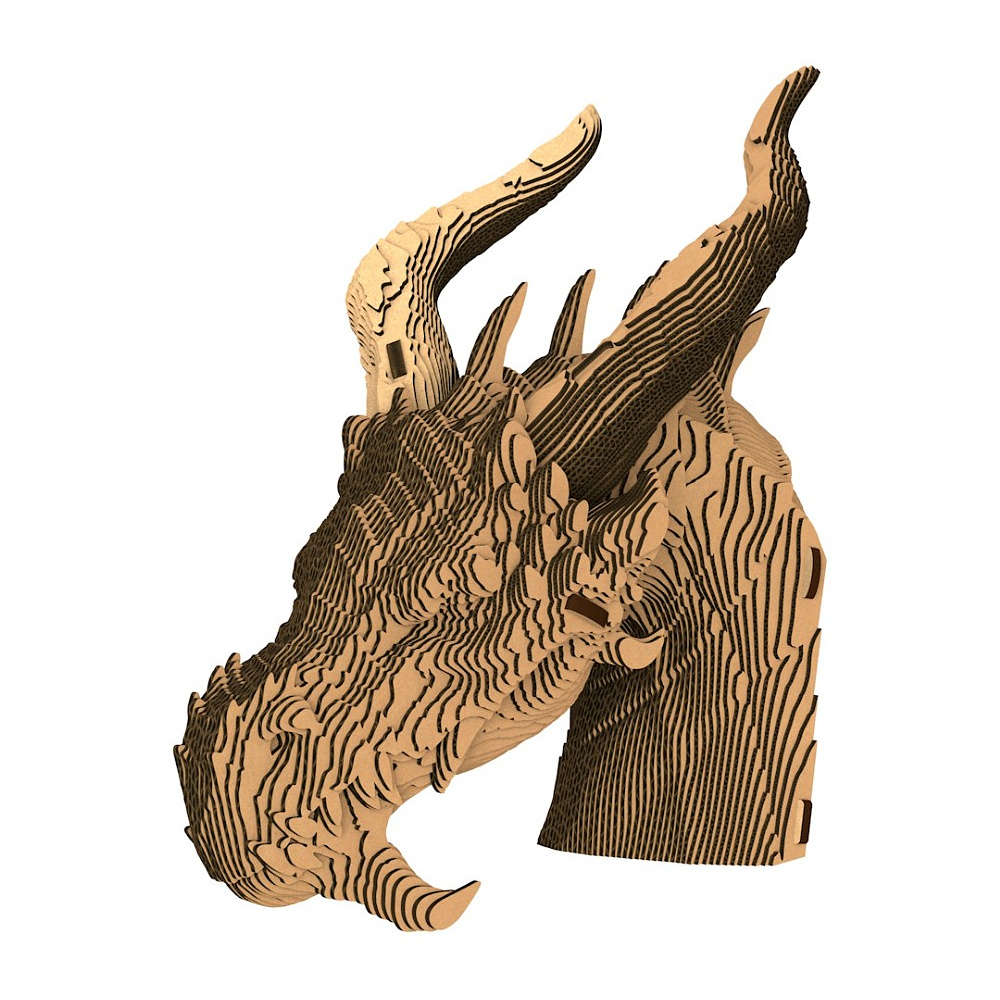 Пазл картонный 3D "Бюст Дракон"