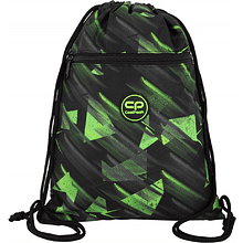 Мешок для обуви CoolPack "Green mirror", полиэстер, зеленый