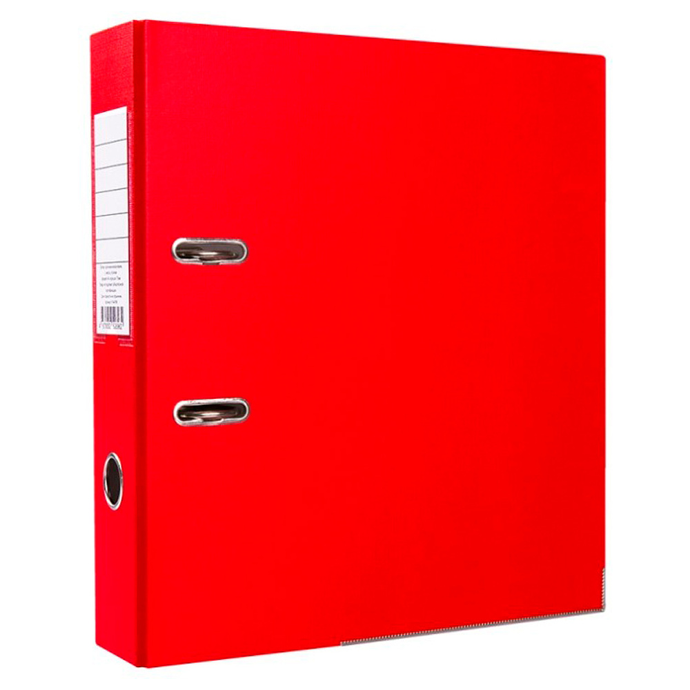 Папка-регистратор "OfficeStyle", А4, 75 мм, ПВХ Эко, красный