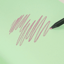 Блокнот "Doodle green paper", А5, 96 листов, розовый, срез зеленый