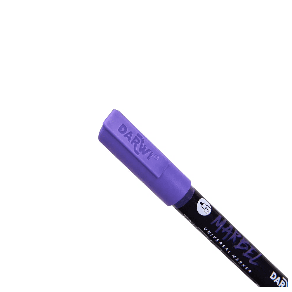 Маркер акриловый "Darwi.Marbel" 900, фиолетовый - 2 Маркер акриловый "Darwi.Marbel" 900, фиолетовый - 2