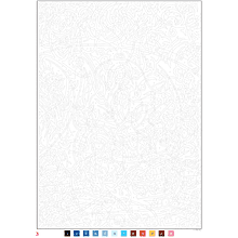 Раскраска по номерам на французском языке "Coloriages mystères Disney - Les Grands classiques. Tome 4"