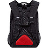 Рюкзак школьный "Sporty", с карманом для ноутбука, черный, красный - 2