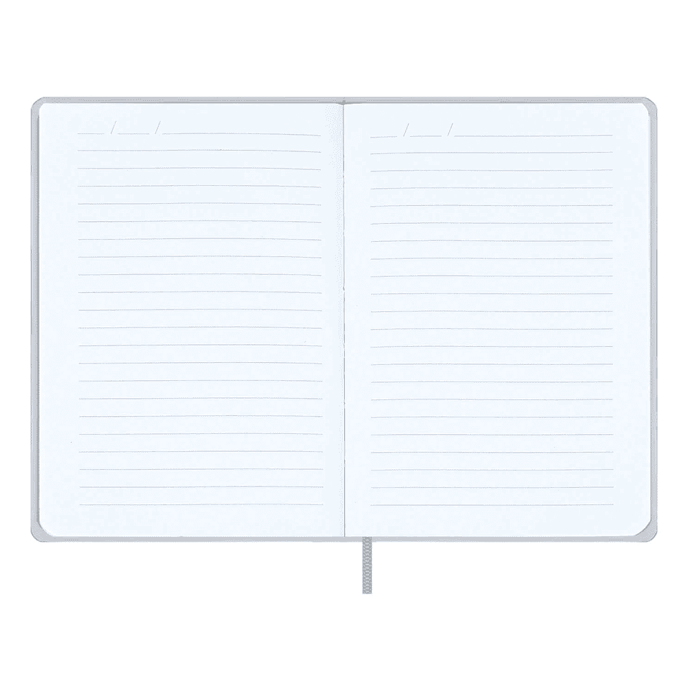 Книга записная "Замша", А6, 96 листов, линейка, серый - 3