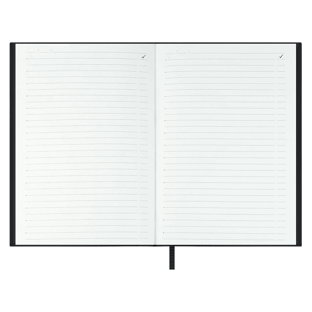 Ежедневник недатированный "Аспид Глосс", А6+, 320 страниц, линейка, черный - 3