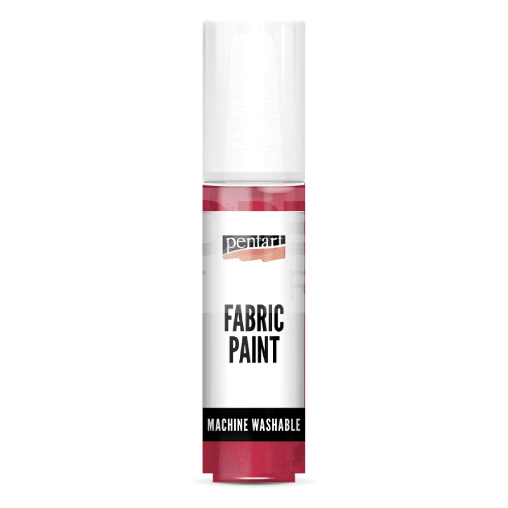 Краски для текстиля "Pentart Fabric paint", кармин, банка