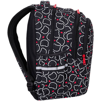 Рюкзак школьный CoolPack "Bear", S, черный, белый - 2