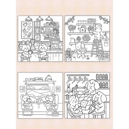 Раскраска "Уютная раскраска. Милые друзья" - 2