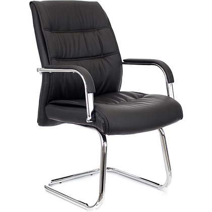 Кресло для посетителя EVERPROF BOND CF экокожа, черный  