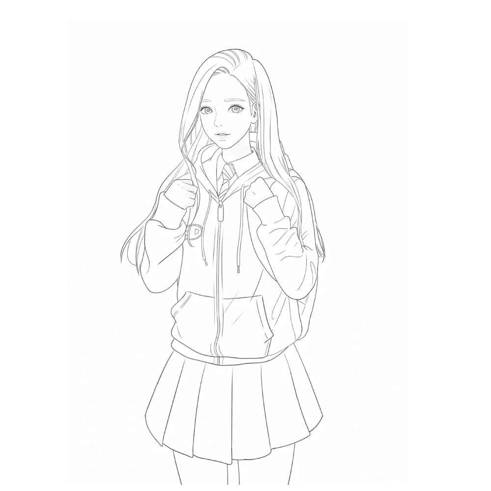 Раскраска "Истинная красота. Раскраска по вебтуну" - 9