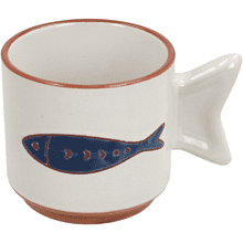 Кружка керамическая "Relief Ondina", 230 мл, белый