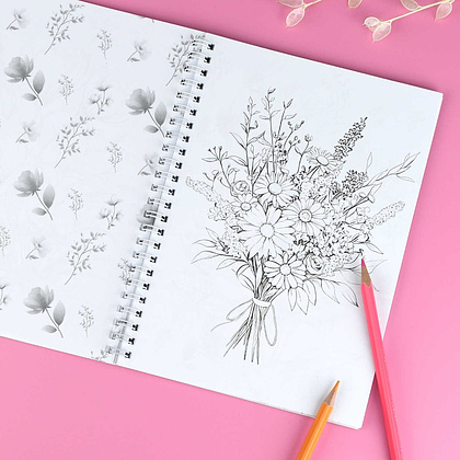 Раскраска "Красивая раскраска. Цветы" - 5