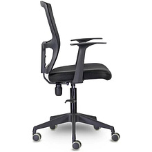 Кресло для персонала UTFC Стэнфорд СН-501 пластик, ткань/сетка, черный  