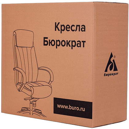 Кресло для руководителя Бюрократ "T-9923WALNUT", кожа, металл, слоновая кость - 8