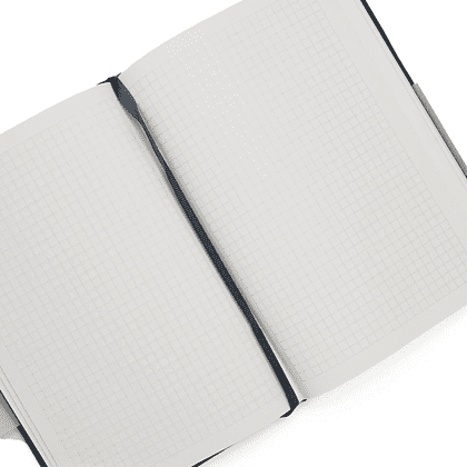 Книга записная "Stripes", А5, 128 листов, клетка, серо-голубой - 4