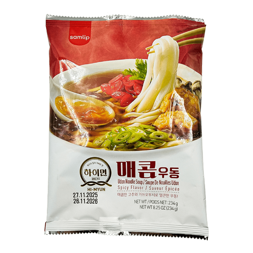 Лапша быстрого приготовления "Hi-Myun", удон с острым вкусом, 234 гр.