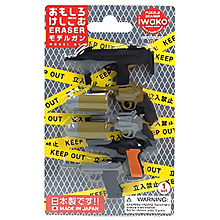 Набор ластиков "IWAKO Model Gun", 6 шт, ассорти
