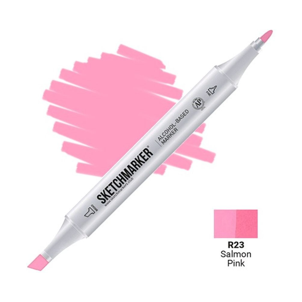 Маркер перманентный двусторонний "Sketchmarker", R23 розовый лососевый