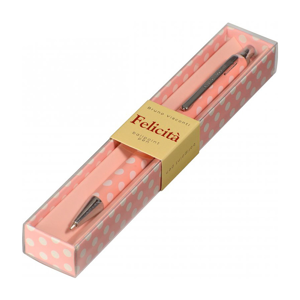 Ручка шариковая автоматическая "Felicita. Фантазия", 0.7 мм, розовый, белый, стерж. синий