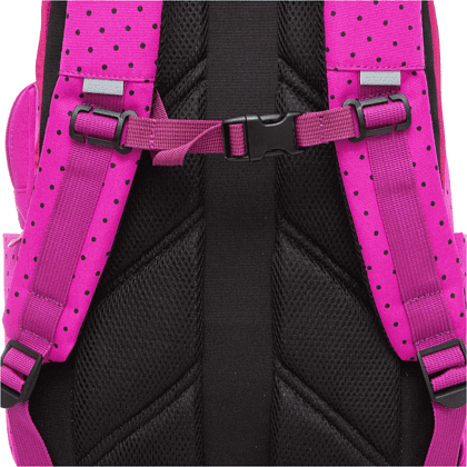 Рюкзак школьный "Greezly", с карманом для ноутбука, черный, розовый - 7