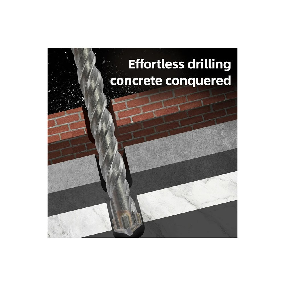 Бур по бетону Deli YS EDH-YCZ16014-E1, 14x160 мм, X-Tip, SDS-PLUS - 6 Бур по бетону Deli YS EDH-YCZ16014-E1, 14x160 мм, X-Tip, SDS-PLUS - 6