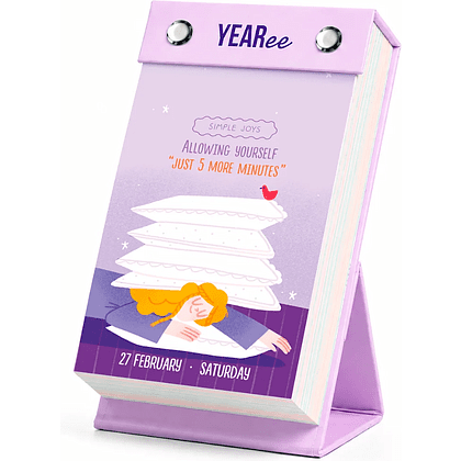 Календарь настольный на английском языке Yearee "Каждый твой день", 9x15 см, 2027 - 9