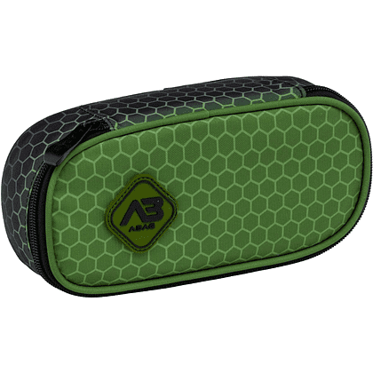 Пенал "Hexagon Green Ombre", 1 отделение, зеленый