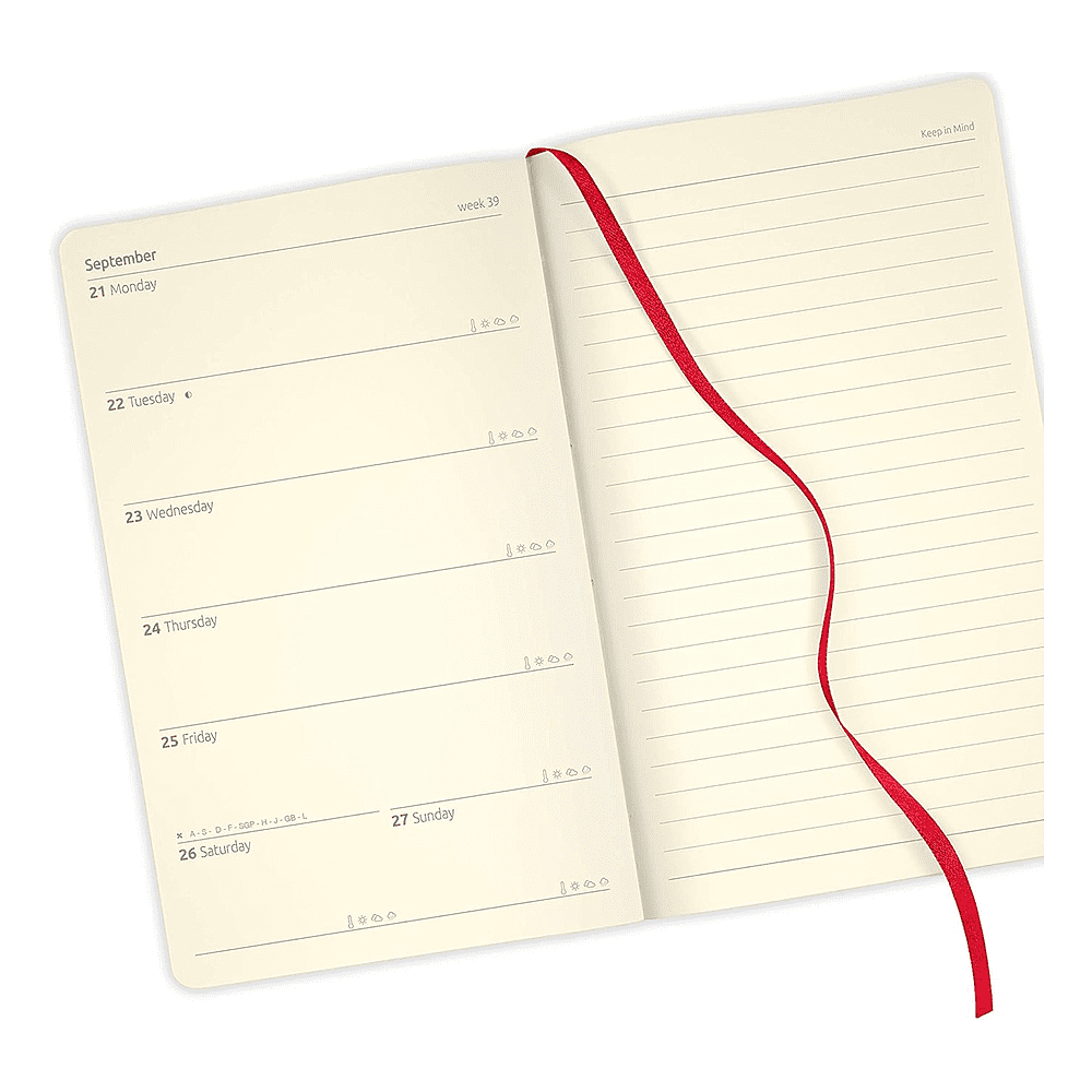 Блокнот Castelli Milano "Harris Red", A5, 120 листов, линейка, бордовый - 3