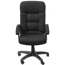 Кресло для руководителя "Бюрократ T-9908AXSN", ткань, пластик, черный