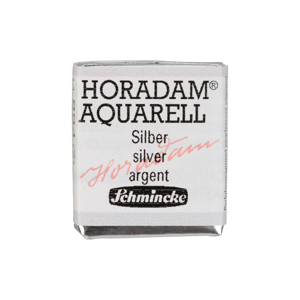 Краски акварельные "Schmincke Horadam", 894 серебро, полукювета