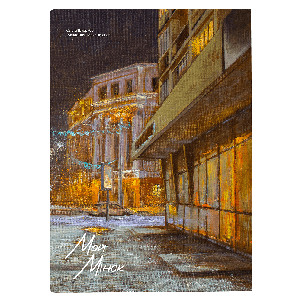 Обложка для автодокументов "Ольга Шкарубо. Академия. Мокрый снег", разноцветный