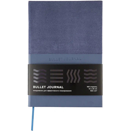 Блокнот "Стихия. Bullet Journal", А5, 80 листов, в точку, сумеречный синий - 3