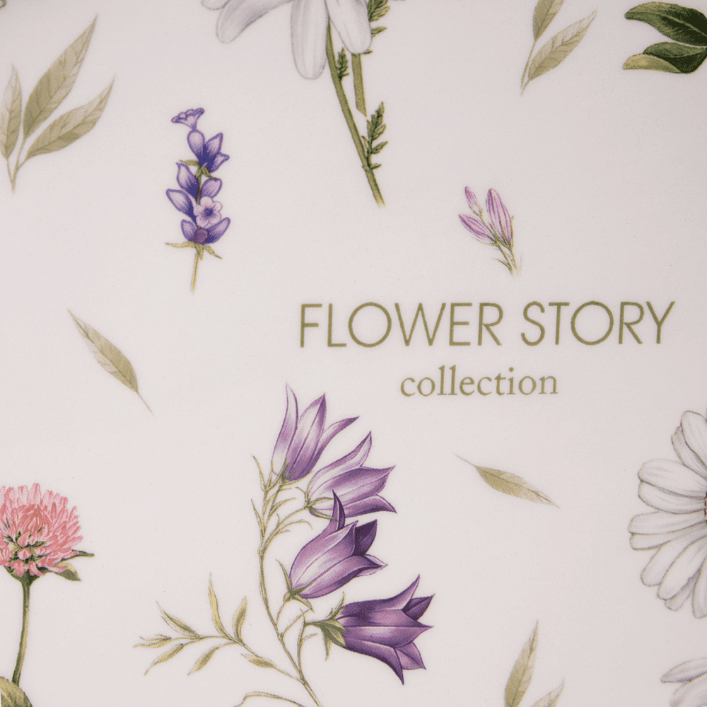 Блюдо керамическое "Flower story", 31.5х25.5 см, белый - 5