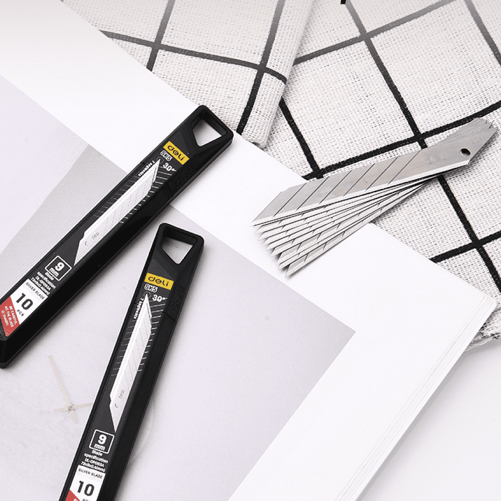 Лезвие для строительного ножа Deli EDL-DP093A, 9 мм, 10 шт. - 6