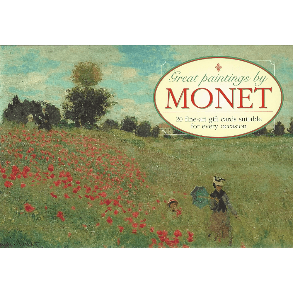 Открытки на английском языке "Great Paintings by Monet. 20 Fine-Art Cards"