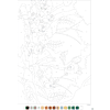 Раскраска по номерам на французском языке "Coloriages mystères Disney - Les Grands Classiques" - 3