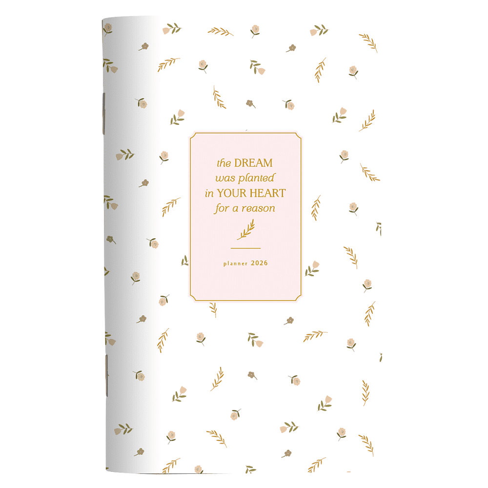 Планнер "April", датированный, 130х210 мм, 32 листа, белый, 2026