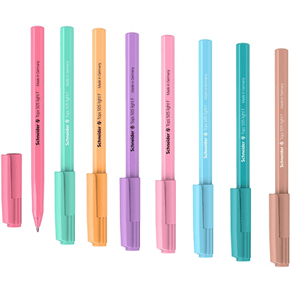 Ручка шариковая "Schneider Tops 505 F Pastel" 0,4мм, стержень синий, ассорти - 2