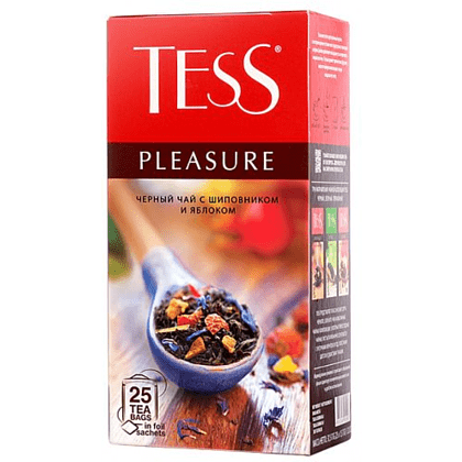 Чай "Tess" Pleasure, 25 пакетиковx1.5 г, черный