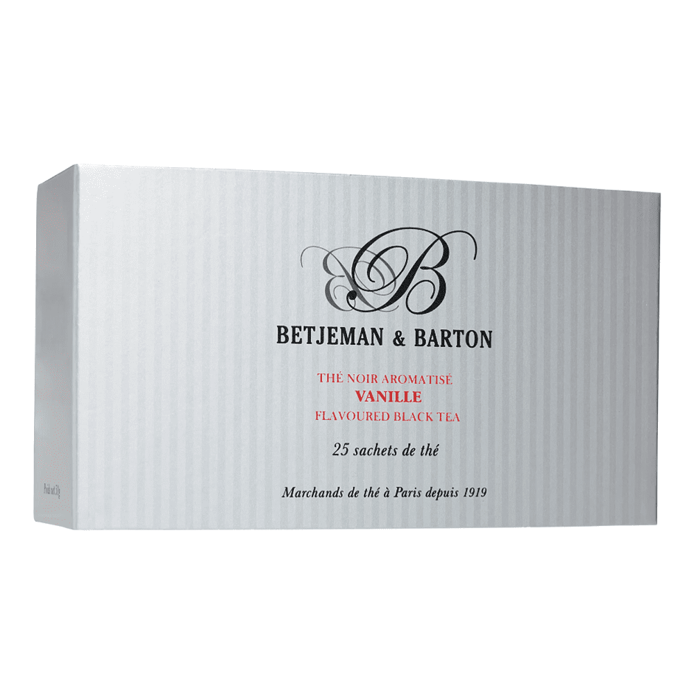 Чай "Betjeman Barton", 25 пакетиков х2 г, черный, Vanilla