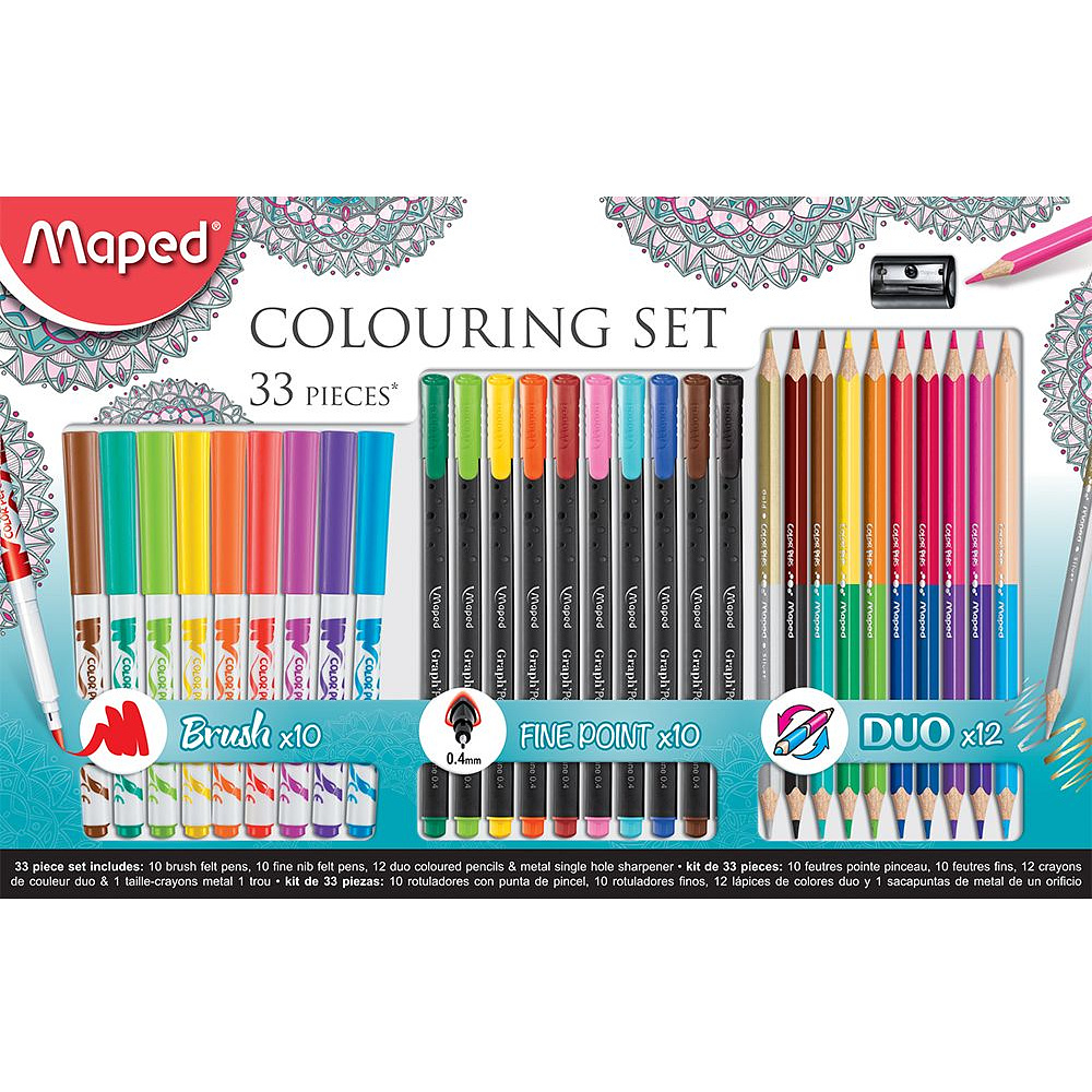 Набор для рисования Maped "Graph Pep's Coloring Set", 33 предмета