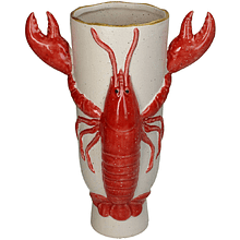 Ваза керамическая "Lobster", 22х16х32 см, красный