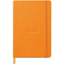 Ежедневник датированный "Rhodiatime", A5, 160 страниц, линованный, оранжевый
