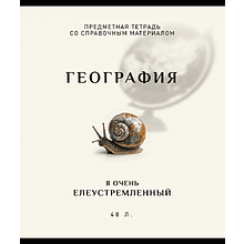 Тетрадь предметная "Арт-стиль. География", А5, 48 листов, клетка