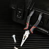 Длинногубцы Deli RS EDL0103, 160 мм, черный, красный - 4