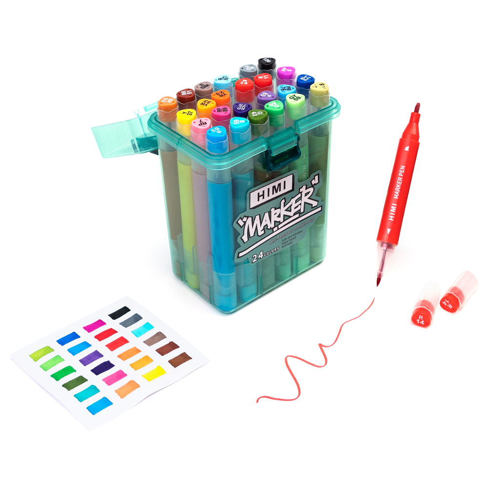 Набор маркеров художественных "Himi Miya", 24 шт/упак